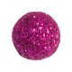 Mini boules pailletées fuchsia les 50