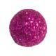 Mini boule pailletée fuchsia les 50