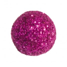 Mini boule pailletée fuchsia les 50