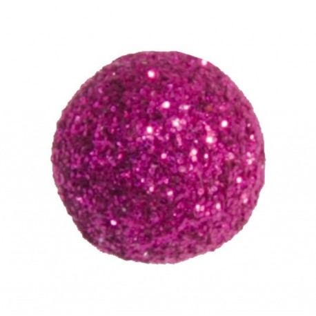 Mini boule pailletée fuchsia les 50