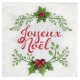 Serviette de table Joyeux Noël papier les 20