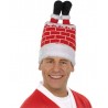 Chapeau Père Noël dans la cheminée adulte