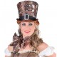 Chapeau haut de forme steampunk femme luxe