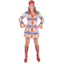 Déguisement 70's hippie batik femme luxe
