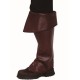 Sur-bottes marron adulte luxe