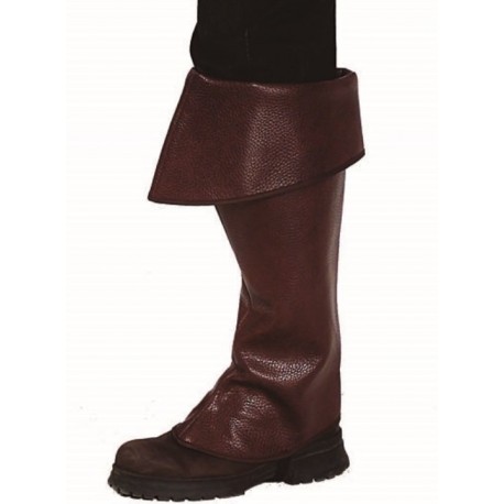 Sur-bottes marron adulte luxe