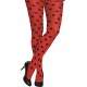 Collant coccinelle rouge à pois noirs femme