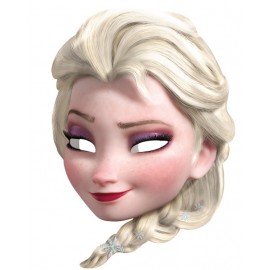 Masque carton Elsa La Reine des Neiges™ adulte et enfant