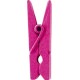 Mini pince fuchsia en bois les 24