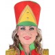 Chapeau harmonie rouge jaune vert femme luxe