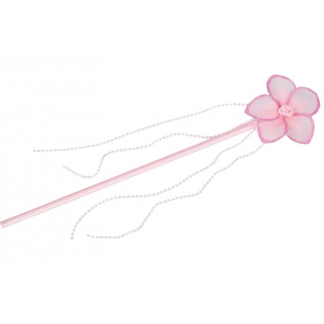 Baguette fée fleur rose fille