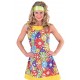 Déguisement hippie smile femme 70's luxe