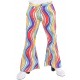 Déguisement pantalon hippie rainbow waves homme luxe