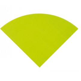 Serviette de table ronde en papier vert anis les 20