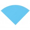 Serviettes de table rondes en papier turquoise les 20