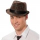 Chapeau borsalino brun adulte