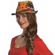 Chapeau borsalino flower power adulte