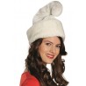 Bonnet de nain blanc adulte luxe