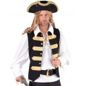 Déguisement gilet amiral pirate homme luxe