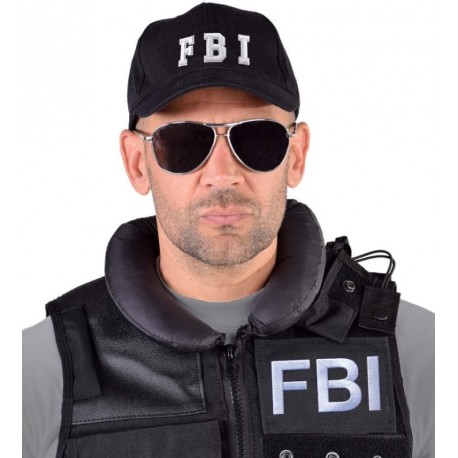 Casquette FBI noire adulte et enfant luxe