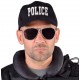 Casquette police noire adulte et enfant luxe