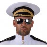Casquette officier blanc adulte luxe