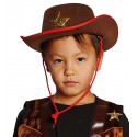 Chapeau cowboy brun enfant