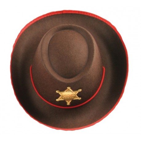 Chapeau cowboy brun enfant