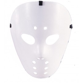 Masque hockey blanc adulte