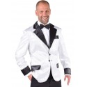 Déguisement veste blanche à paillettes homme luxe