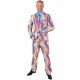 Déguisement costume hippie rainbow waves homme luxe