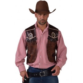 Déguisement gilet cowboy homme luxe