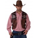 Déguisement gilet cowboy homme luxe