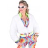 Déguisement boléro blanc fausse fourrure femme luxe