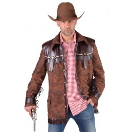 Déguisement manteau cowboy homme luxe
