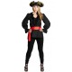 Déguisement chemise pirate noire femme