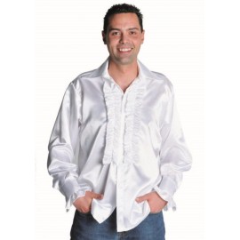 Déguisement chemise disco blanche homme luxe