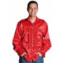 Déguisement chemise disco rouge homme luxe