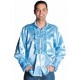 Déguisement chemise disco bleu ciel homme luxe