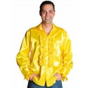Déguisement chemise disco jaune homme luxe