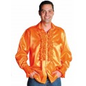 Déguisement chemise disco orange homme luxe