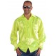 Déguisement chemise disco fluo jaune homme luxe