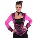 Déguisement Top burlesque fuchsia femme luxe