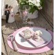 Set de table rond rose en intissé 34 cm les 50