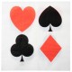 Serviette de table casino papier les 10