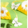 Etiquettes papillon blanc les 10