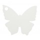 Etiquette papillon blanc les 10