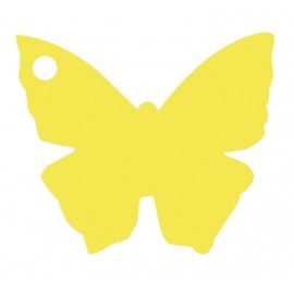 Etiquettes papillon jaune les 10