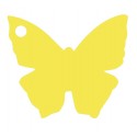 Etiquettes papillon jaune les 10