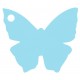 Etiquettes papillon bleu ciel les 10